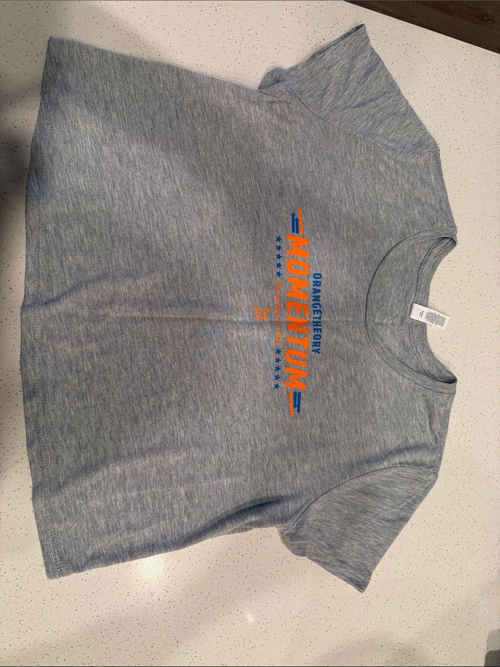 Kids Heather Gray 'Momentum' Graphic Tee